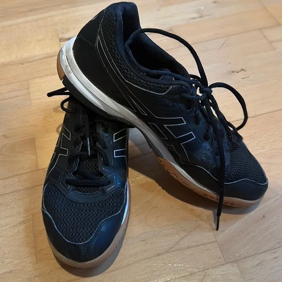 ASICS Gel Rocket Athletic B756Y Size 9.5 Shoes Black Silver Asics | Shoes | Asics Gel Rocket 8 Volleyball Athletic Shoes  main image 4